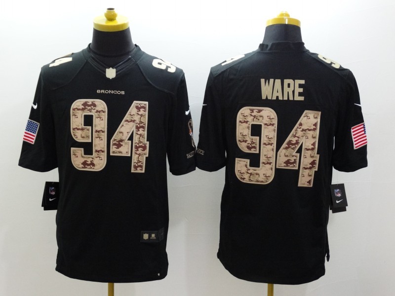 Men's Denver Broncos DeMarcus Ware #94 Black Jersey